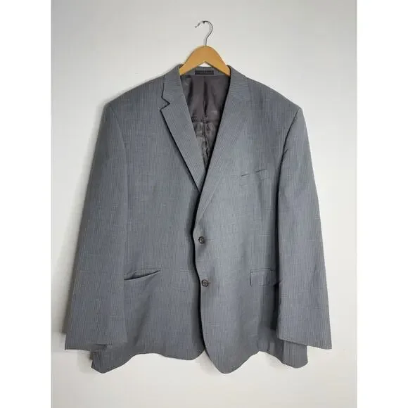 Lauren Ralph Lauren Men’s Wool Single Breasted Blazer Gray Size 52R Two Button - Picture 1 of 13